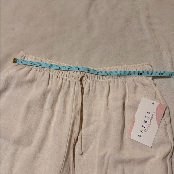 Beige Drawstring Pants - Picture 2 of 6